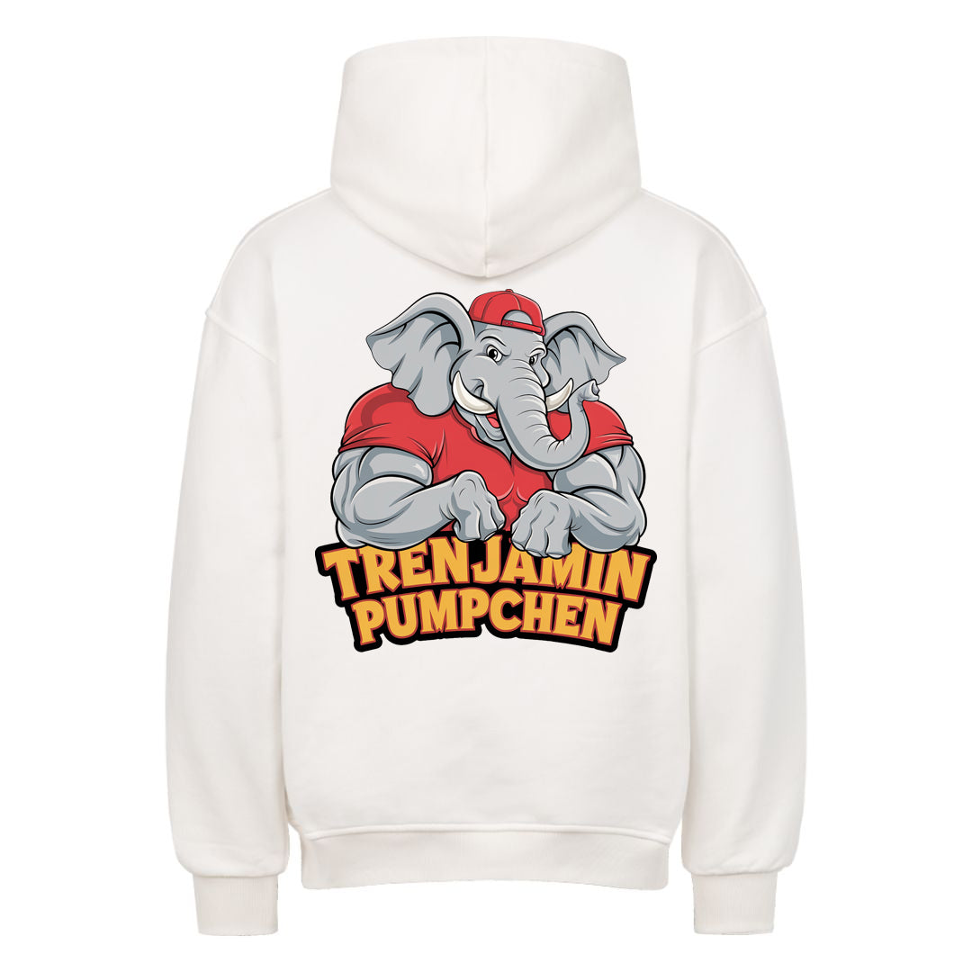 Sweat à capuche surdimensionné Trenjamin Pumpchen (imprimé au dos)