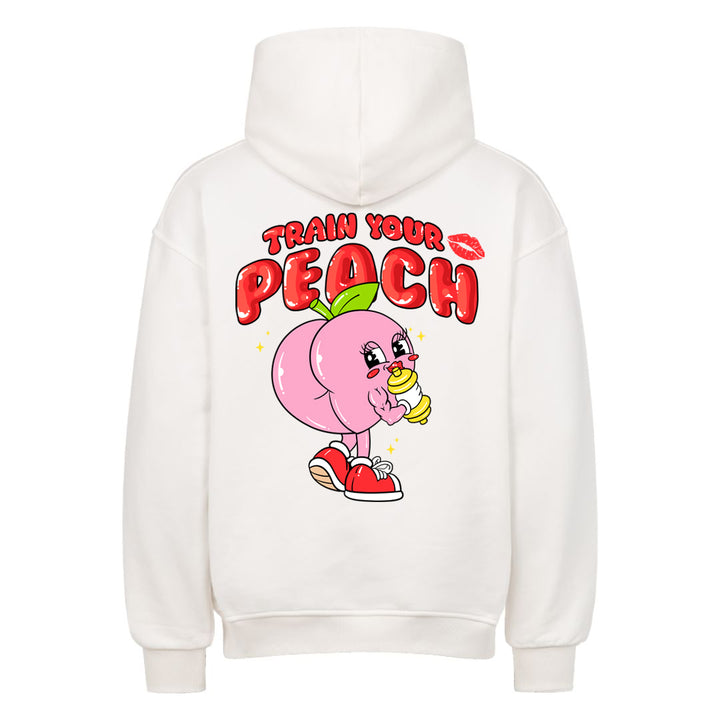 Train your Peach Oversized (Backprint) Hoodie
