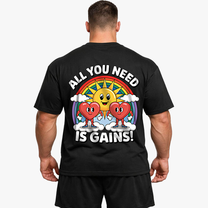 All you need Oversized (Backprint) Shirt