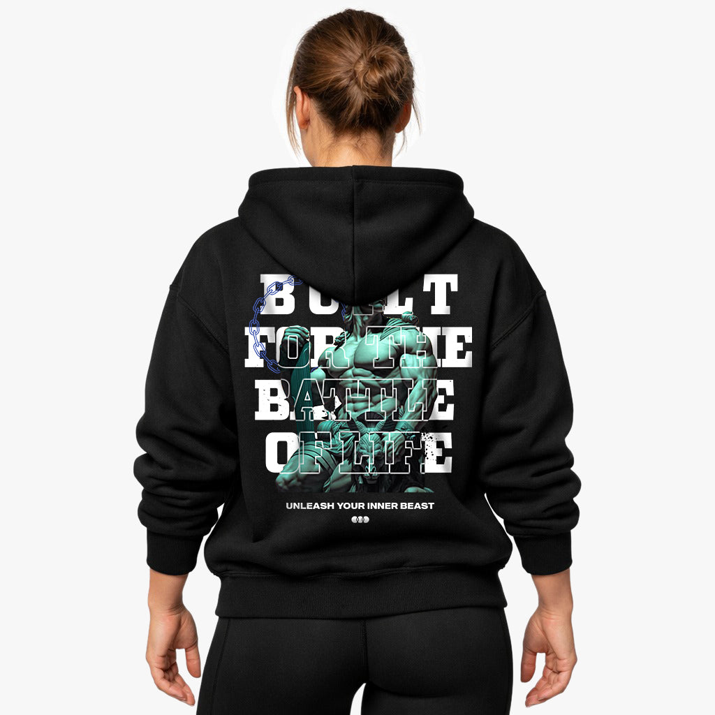 Battle of life Oversized Hoodie