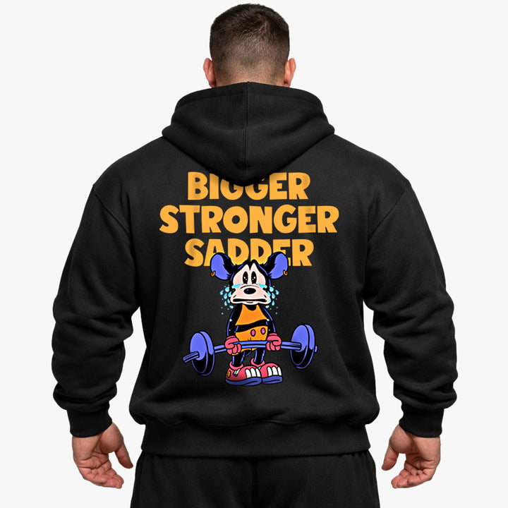 Bigger Stronger Sadder Oversized (Backprint) Hoodie