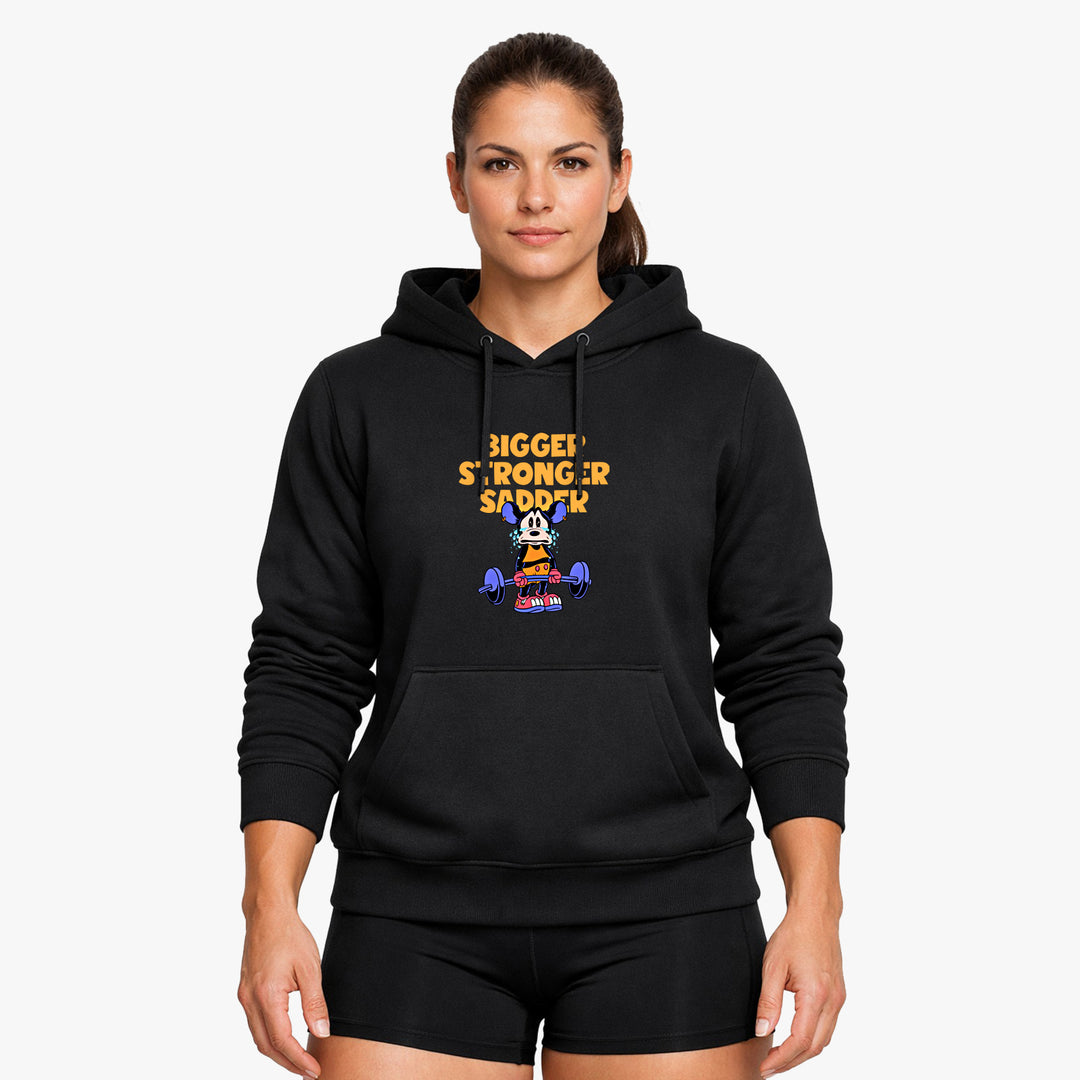 Grotere, sterkere, droevigere hoodie