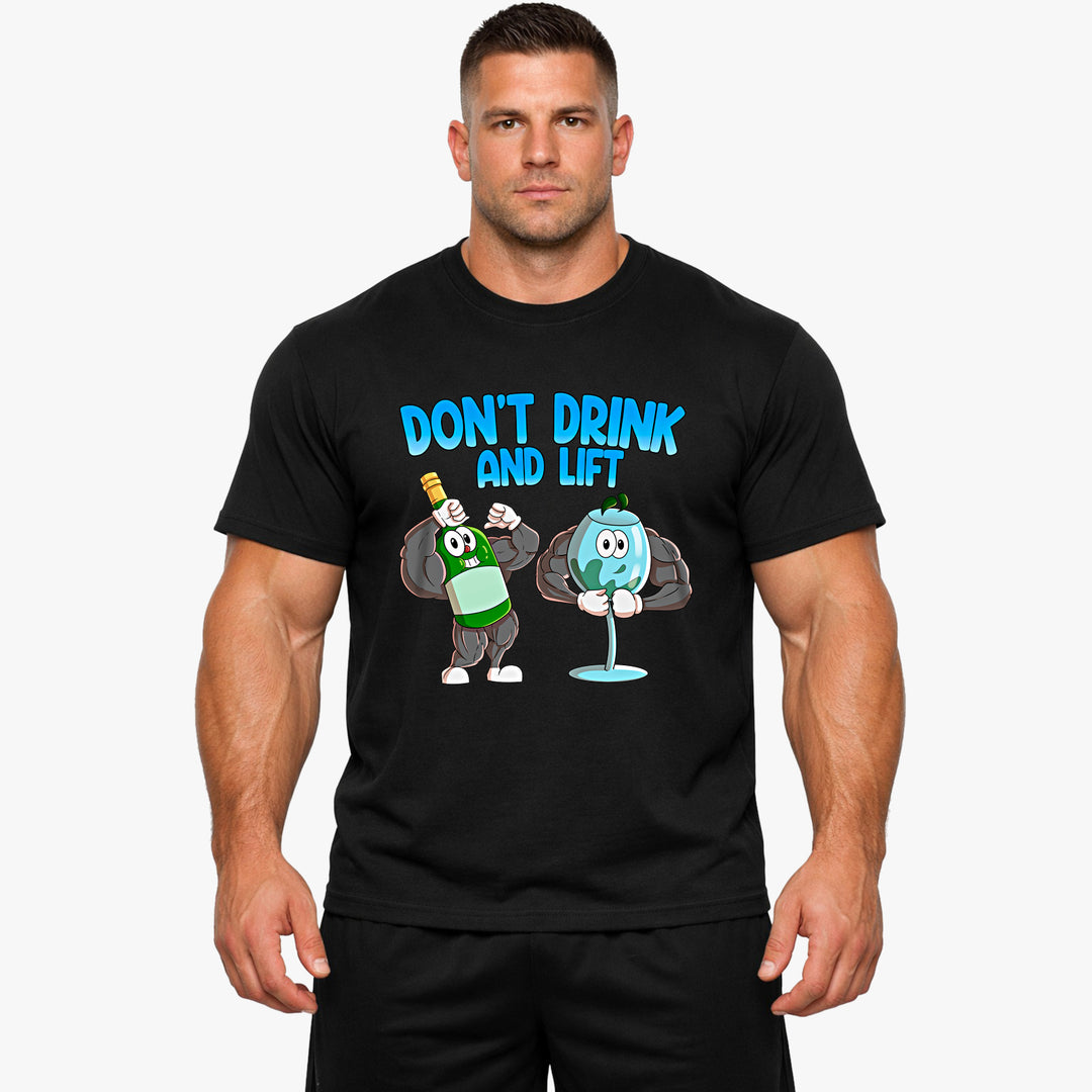 Drink niet en til het shirt op