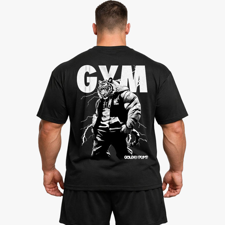 Gym-Tiger (Backprint) Oversized Shirt