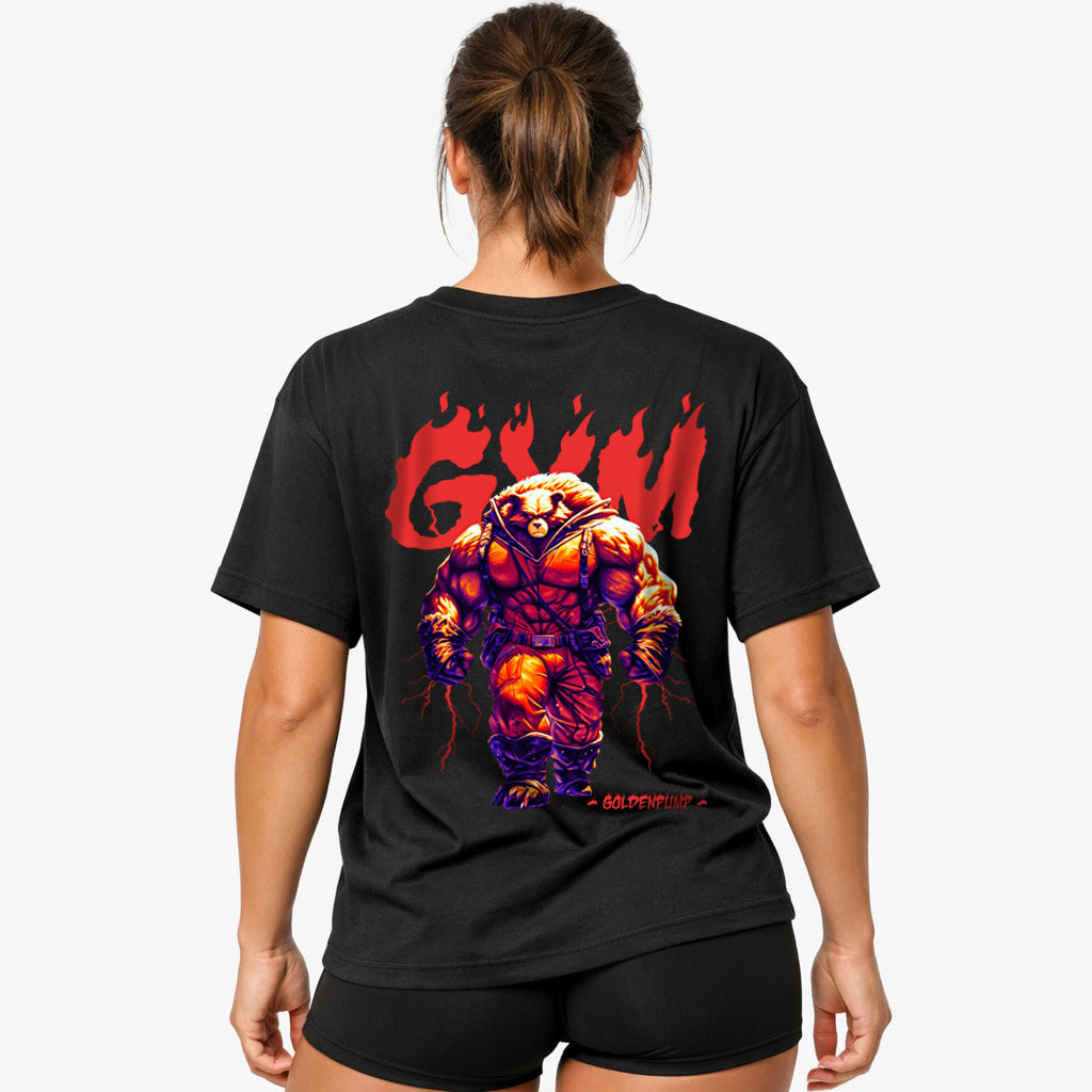 Gym-fire (Backprint) Oversized Shirt