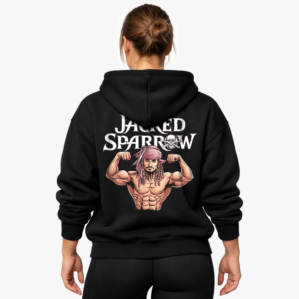 Jacked sparrow oversized hoodie (opdruk op de achterkant).