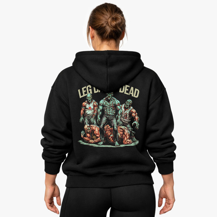 Leg day of the dead Oversized (Backprint) Hoodie