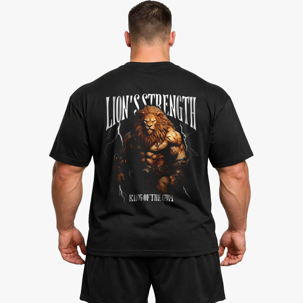 Lion's Strength (Backprint) Oversized Shirt