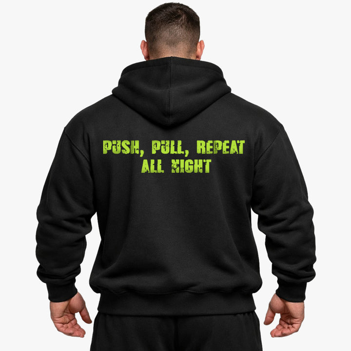 Push Pull Repeat Oversized (Backprint) Hoodie