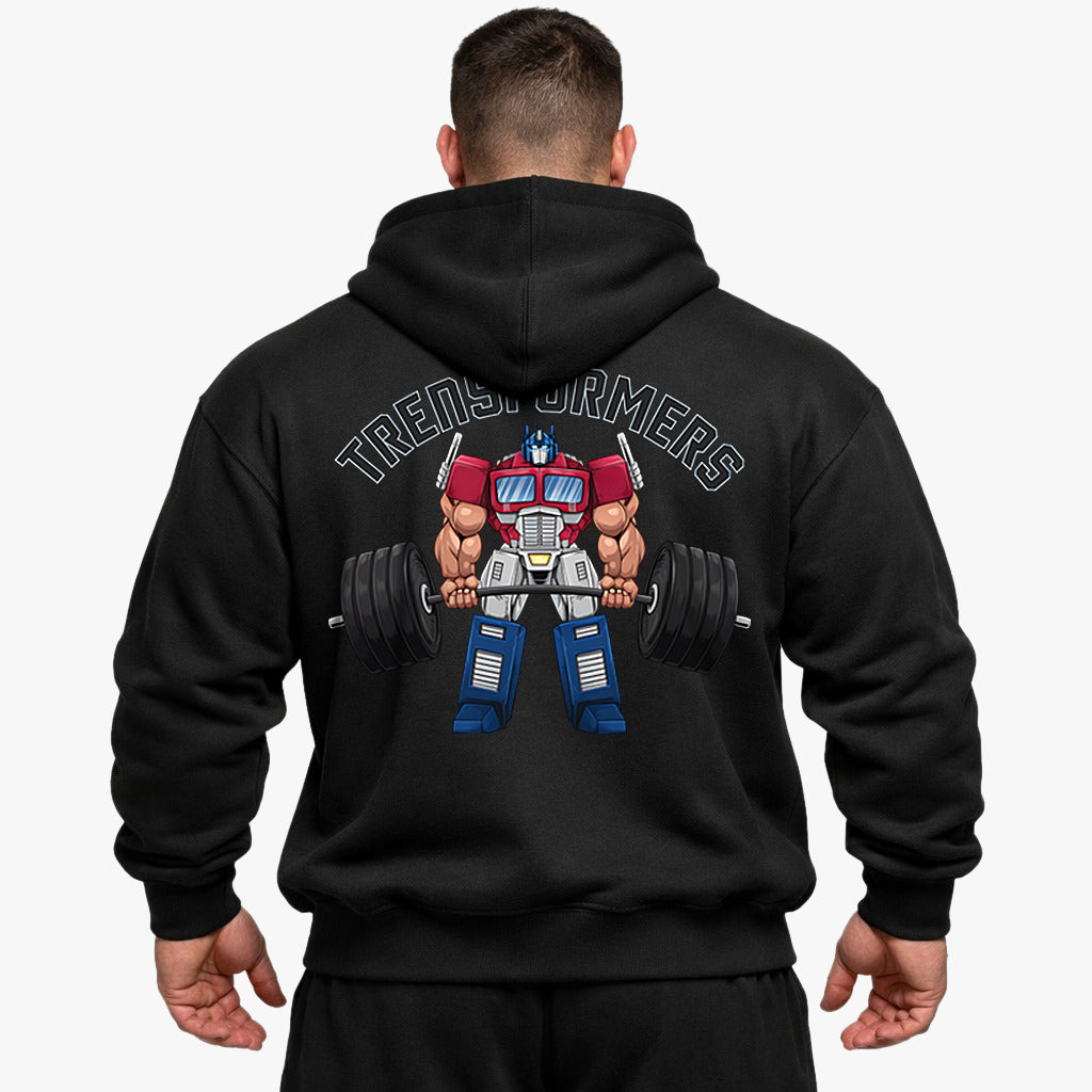 Sweat à capuche surdimensionné Transformers (imprimé au dos)