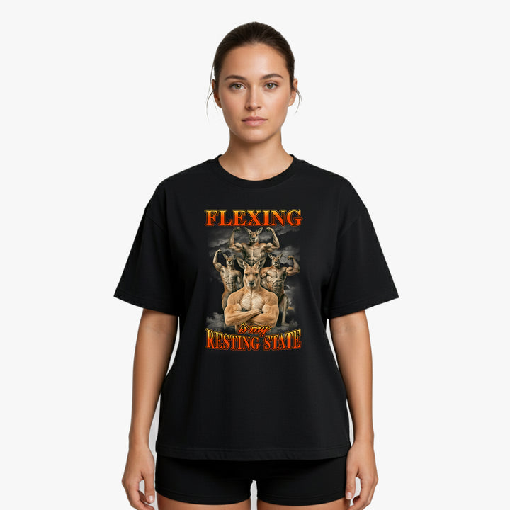 Flexing Is My Resting State Oversized Shirt