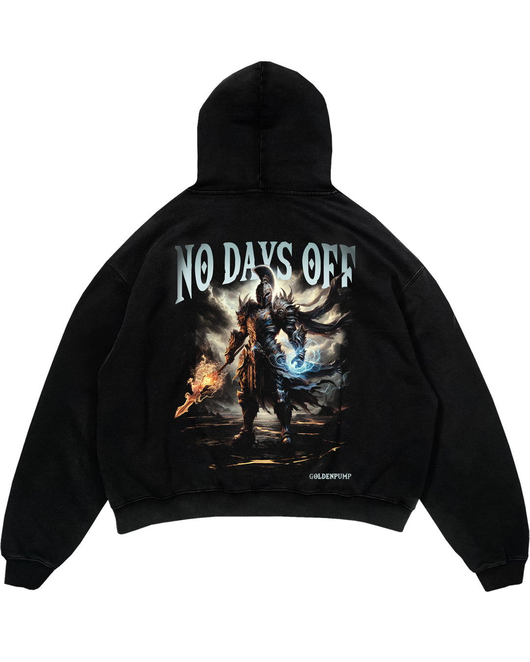 No days off Oversized (Backprint) Hoodie