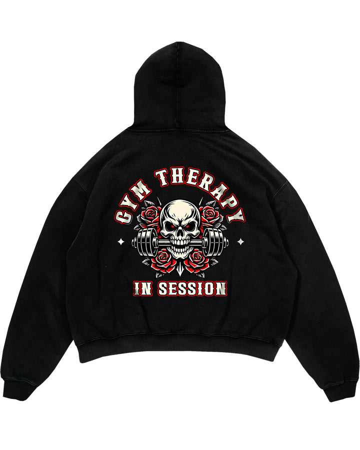 Gym Therapy In Session (Backprint) Oversized Hoodie